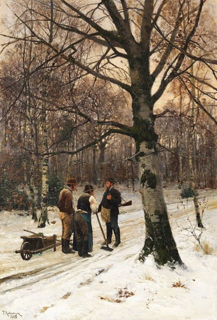 Friedrich Kallmorgen - Forest in Winter
