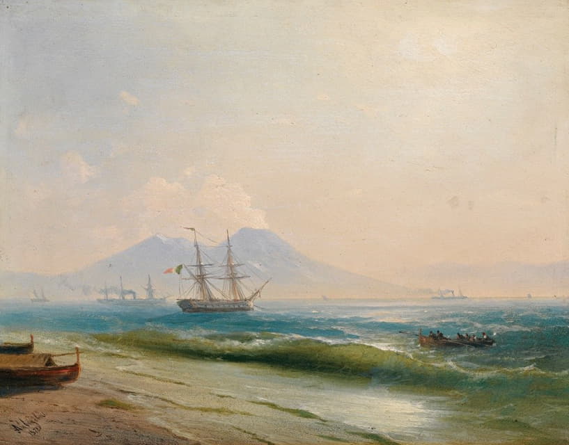 Ivan Konstantinovich Aivazovsky - View Of  Mount Vesuvius