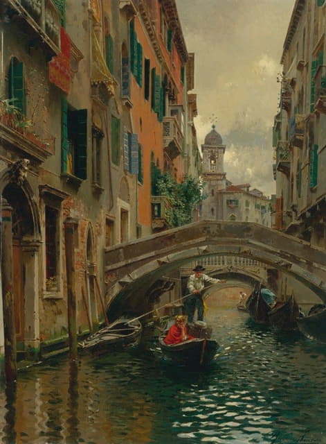 宁静的运河、威尼斯