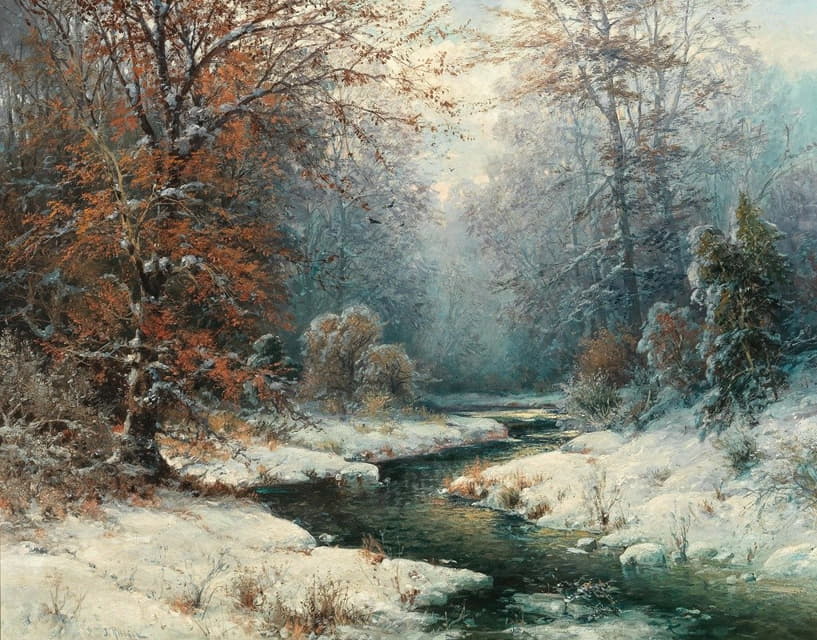 冬季河流景观