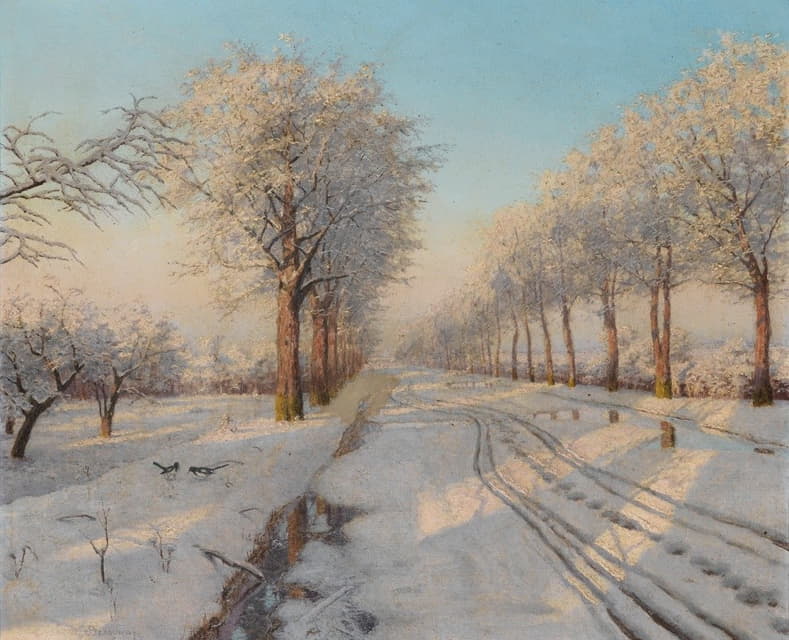 Boris Vasilievich Bessonov - Winter Sunset