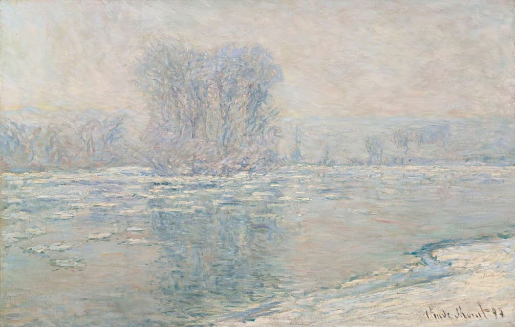 Claude Monet - Glaçons, Effet Blanc