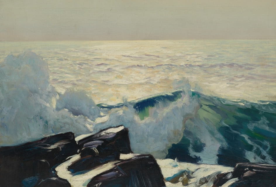 Frederick Judd Waugh - Rocky Coast And Sea