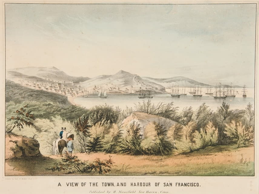 James S. Baillie - A View of the Town, and Harbour of San Francisco
