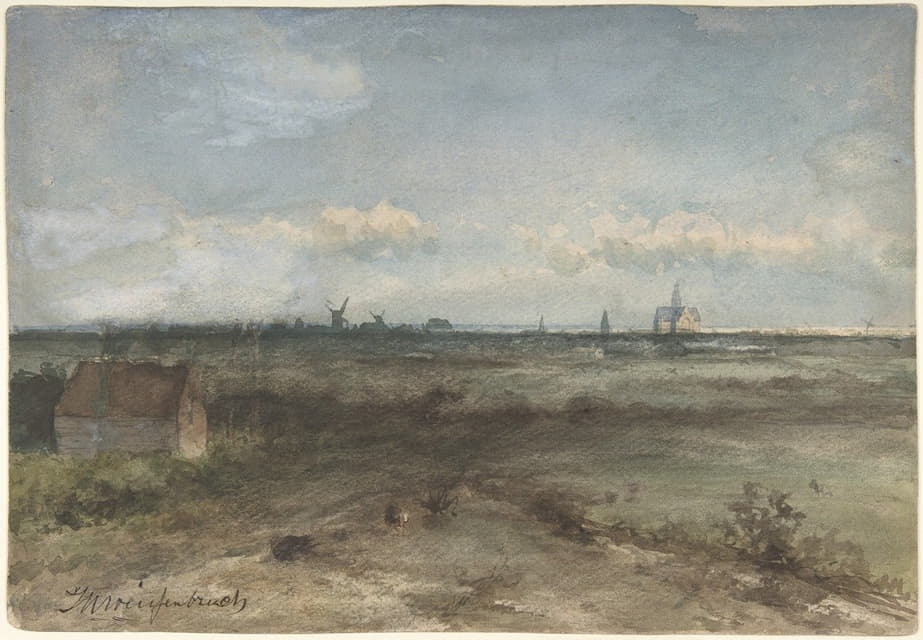 Johan Hendrik Weissenbruch - View of Haarlem from the Dunes