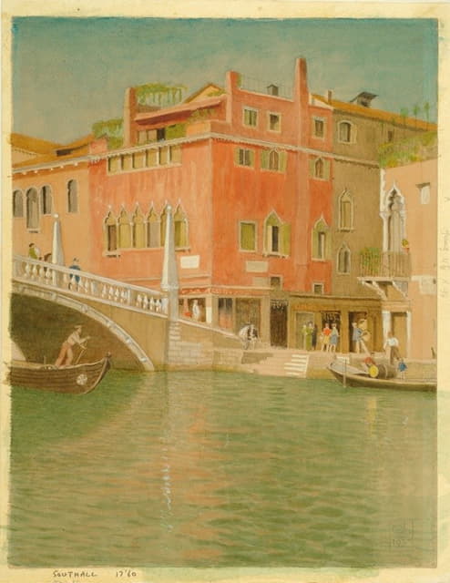 Joseph Edward Southall - Ponte Cannareggio, Venice, Italy