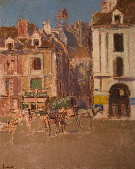 Walter Richard Sickert - La Rue Notre Dame And The Quai Duquesne
