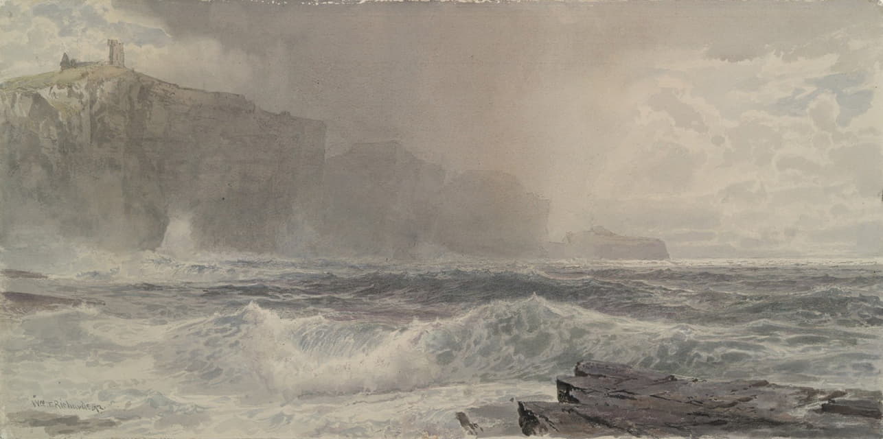 William Trost Richards - Sea and Cliffs