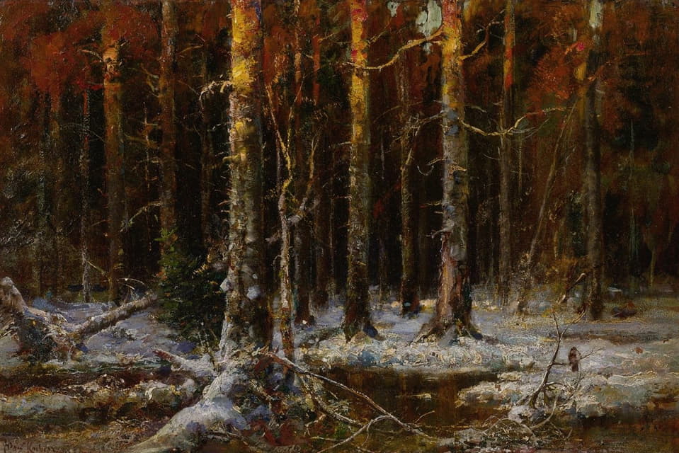 Julius Sergius Klever - Forest In Winter
