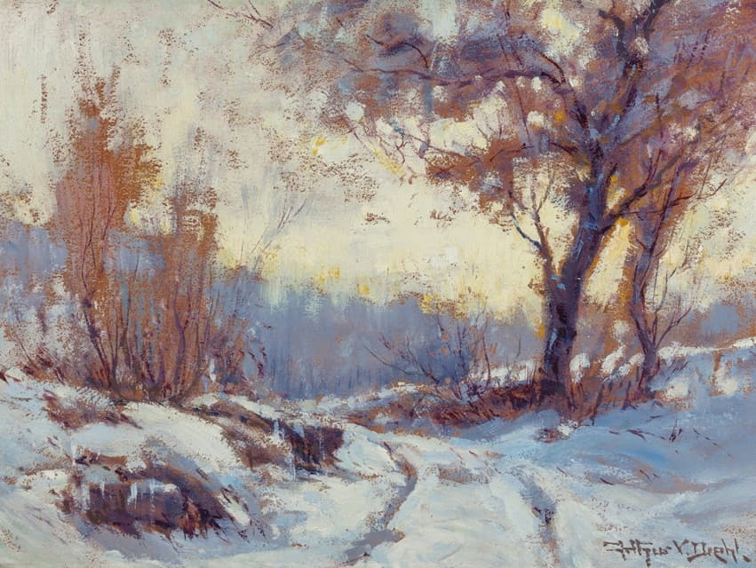 Arthur Vidal Diehl - Winter Landscape