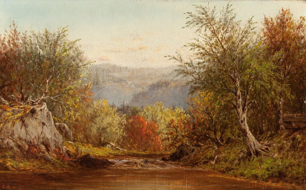 Charles W. Knapp - Autumn in the Catskills