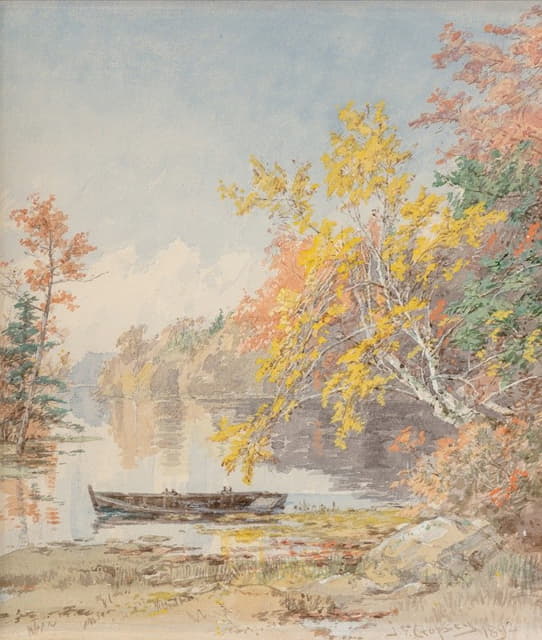 Jasper Francis Cropsey - Autumn on the Lake