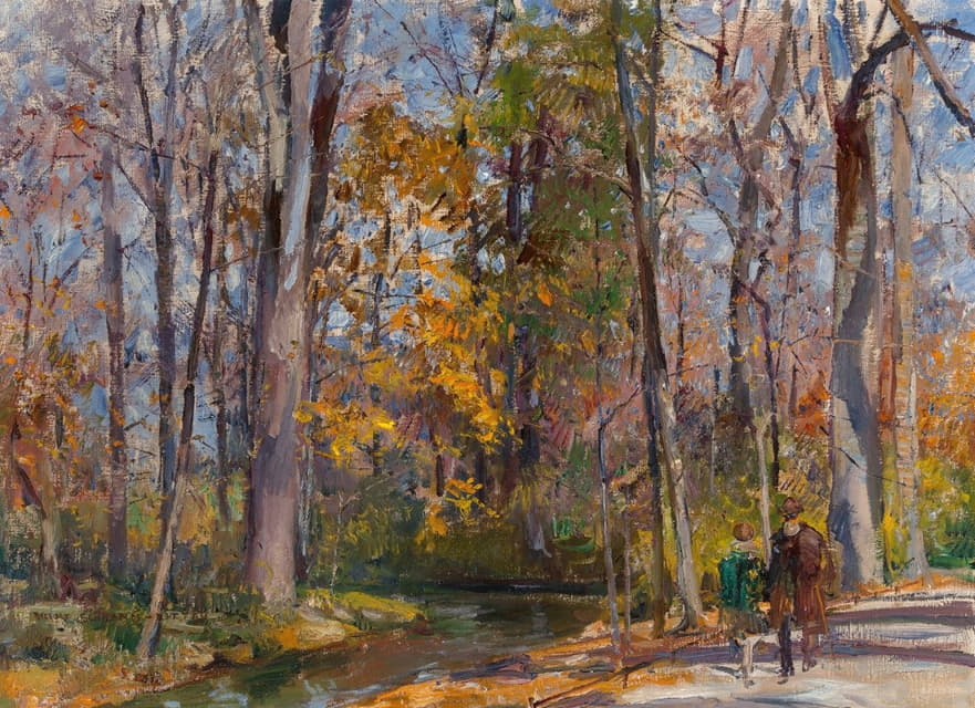Rudolf Schramm-Zittau - Autumn woodland