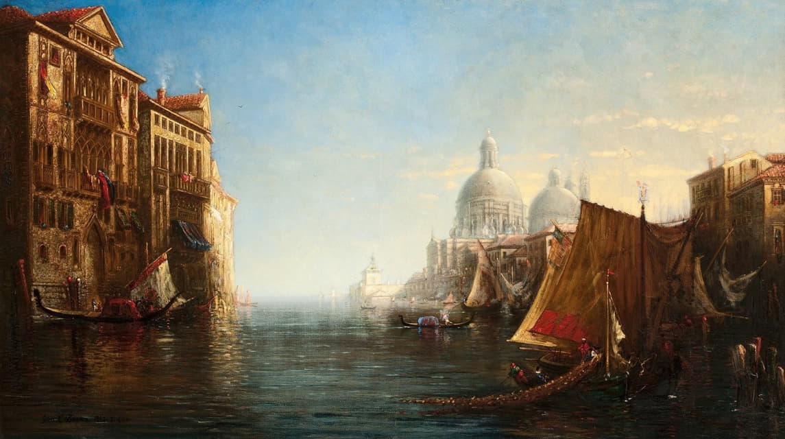 George Loring Brown - Morning on the Grand Canal, Venice