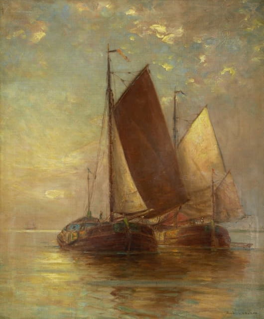 Hendricks A. Hallett - Sailing Vessels at Sea