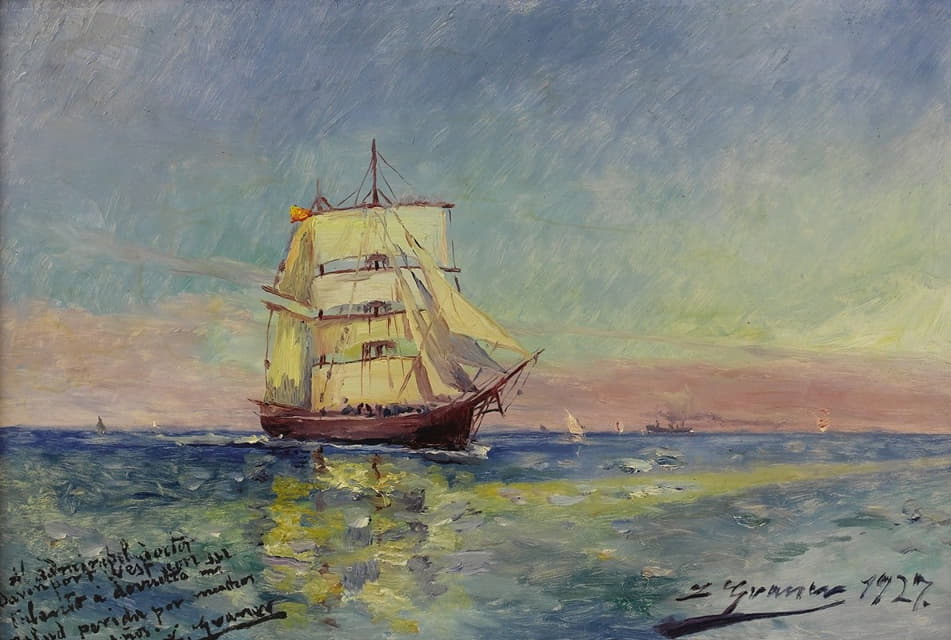 Luis Graner Y Arrufi - Nave Sobre el Mar (Ship at Sea)
