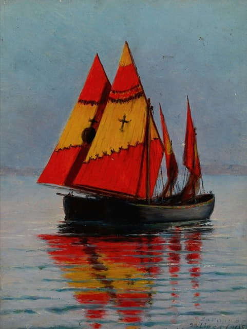 Stanisław Witkiewicz - Boats on the Sea