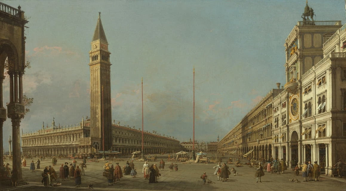 Canaletto - Piazza San Marco Looking South and West