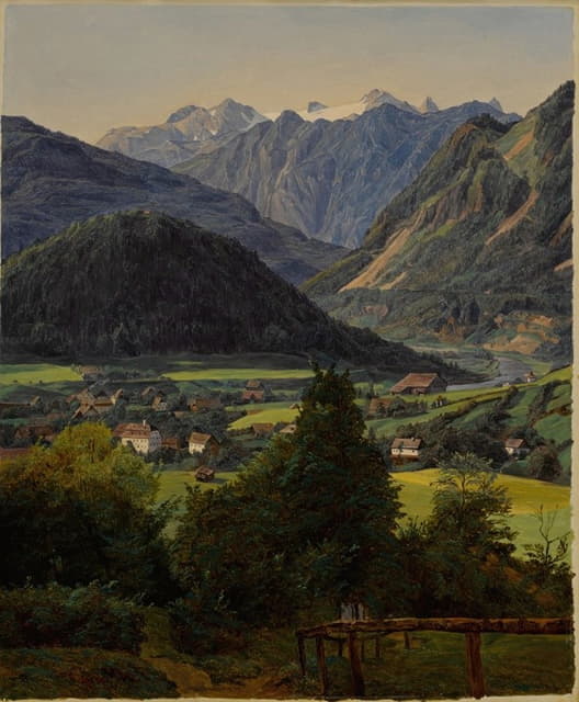 Ferdinand Georg Waldmüller - The Dachstein seen from the Sophienplatz