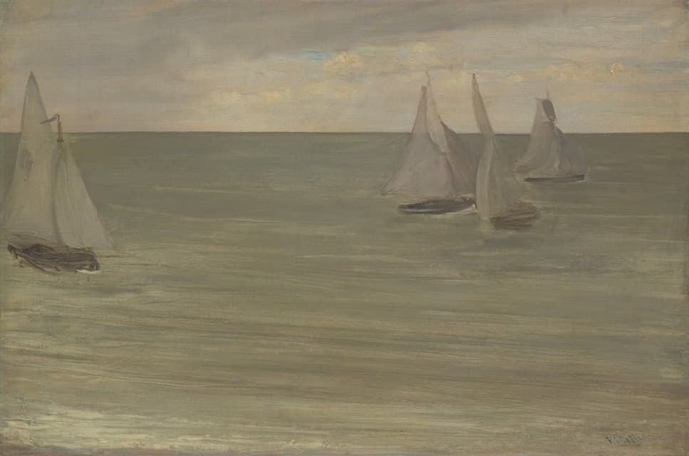 James McNeill Whistler - Trouville (Grey and Green, the Silver Sea)