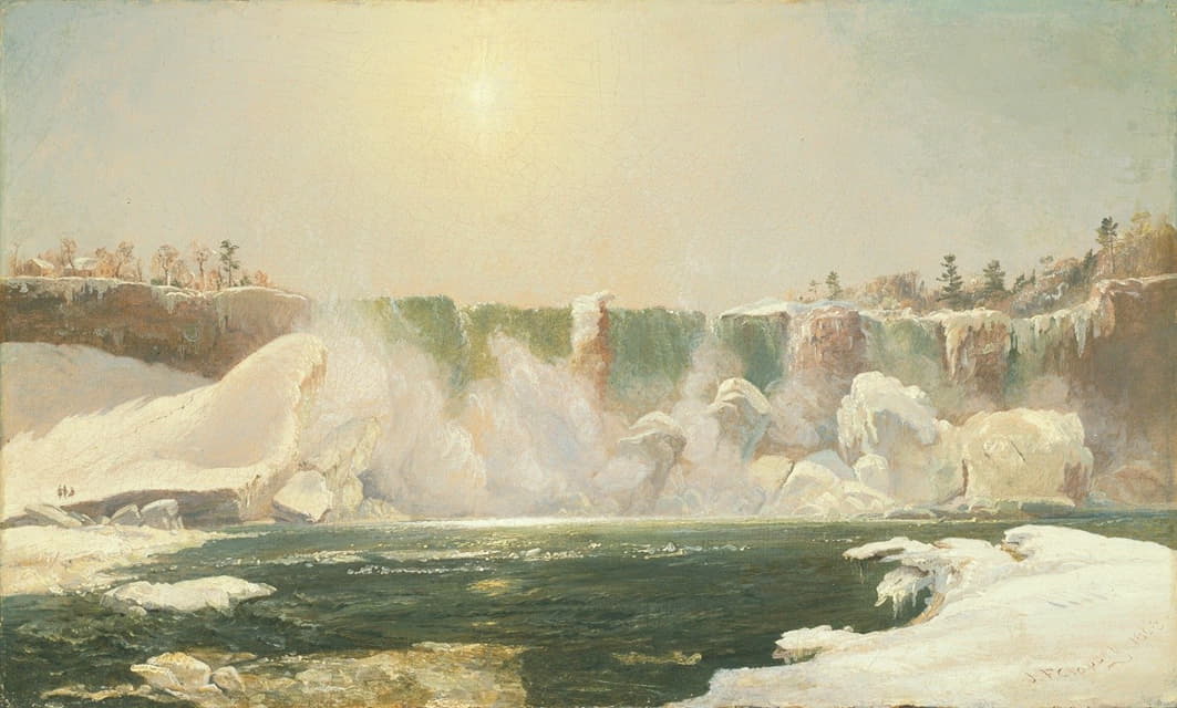 Jasper Francis Cropsey - Niagara Falls in Winter