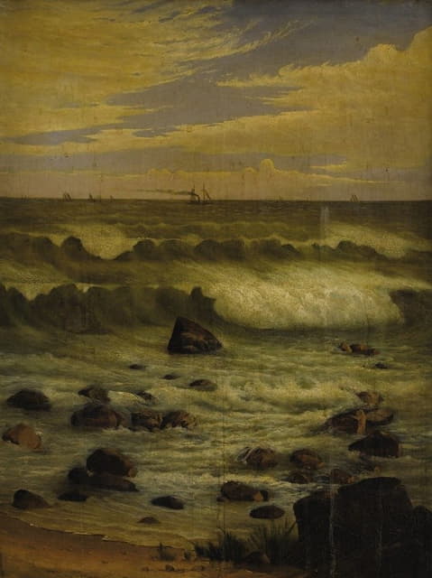 Joseph Tubby - View of the Atlantic off the Jersey Shore