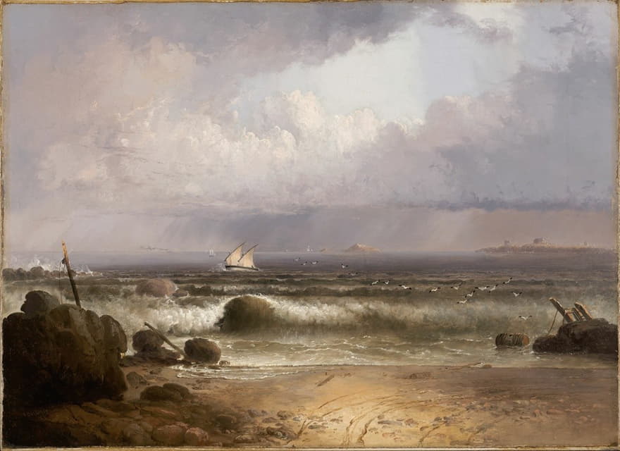Thomas Doughty - Coming Squall (Nahant Beach with a Summer Shower)