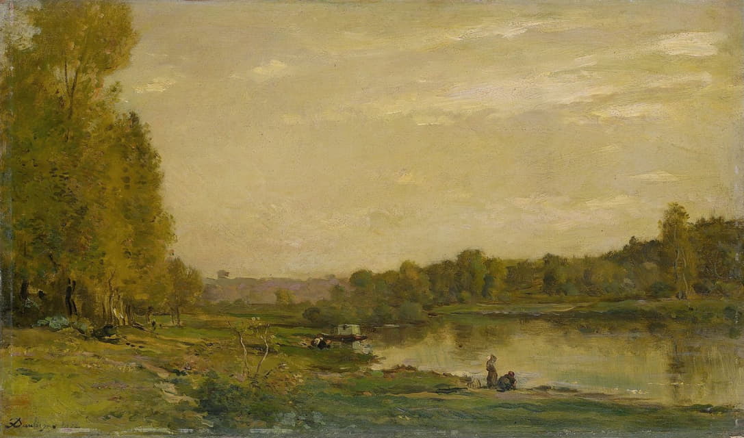 Charles François Daubigny - Landscape on the Oise