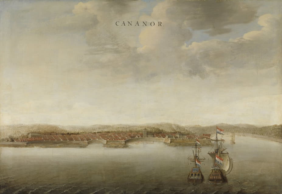 Johannes Vinckboons - View of Cannanore on the Malabar Coast in India