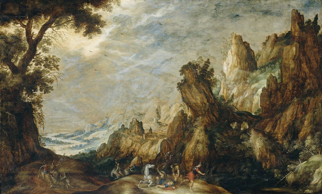 Kerstiaen de Keuninck - Landscape with Conversion of Saint Paul