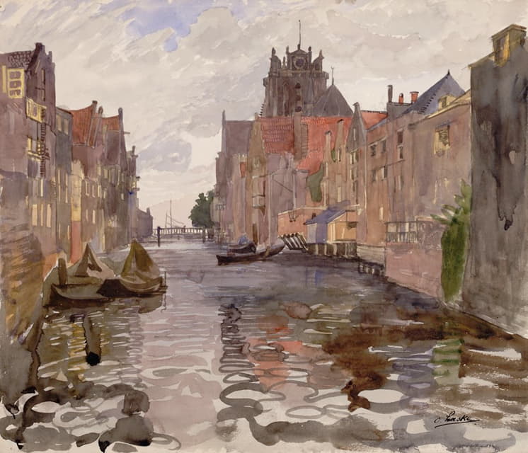 Oskar Laske - Kanal in Dordrecht