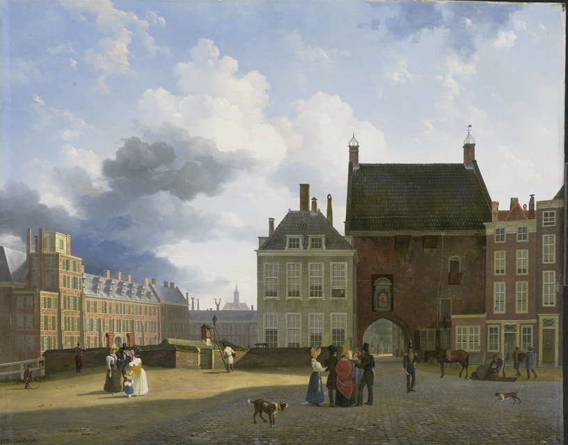 Pieter Daniel van der Burgh - The Gevangenpoort and the Plaats, The Hague