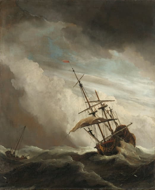 一艘在公海上被暴风刮到的船，被称为“阵风”