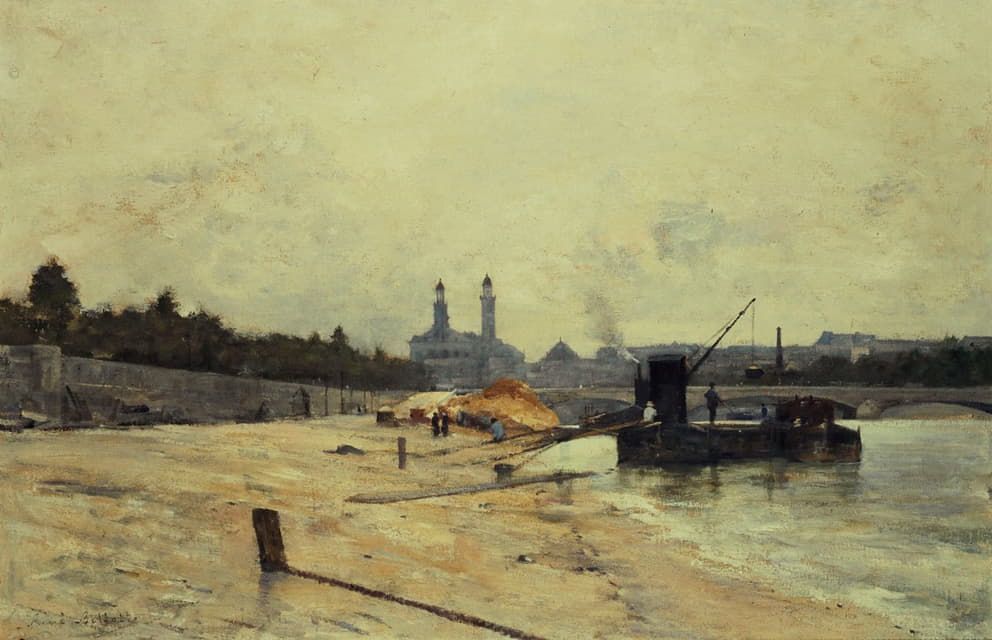 René Billotte - Le pont de l’Alma et l’ancien Trocadéro vus du quai d’Orsay