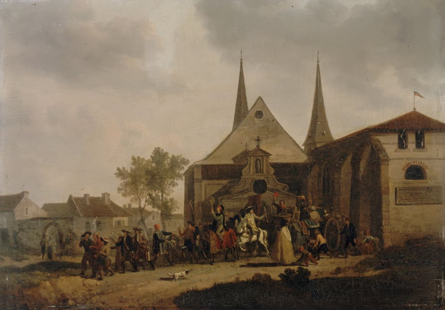 Jacques François Joseph Swebach-Desfontaines - Pillage d’une église pendant la Révolution