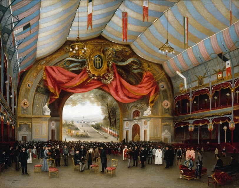 Lavialle de Lameillère - Exécution de l’Ode triomphale à la gloire de la République, d’Augusta Holmès, le 19 septembre 1889, au palais de l’Industrie