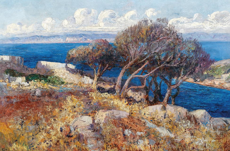 Leontine von Littrow - A Coastal Landscape