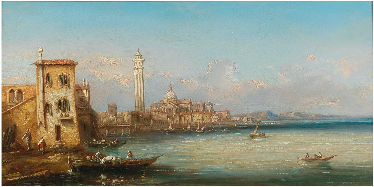 Ferdinand Bonheur - Motiv aus Venedig