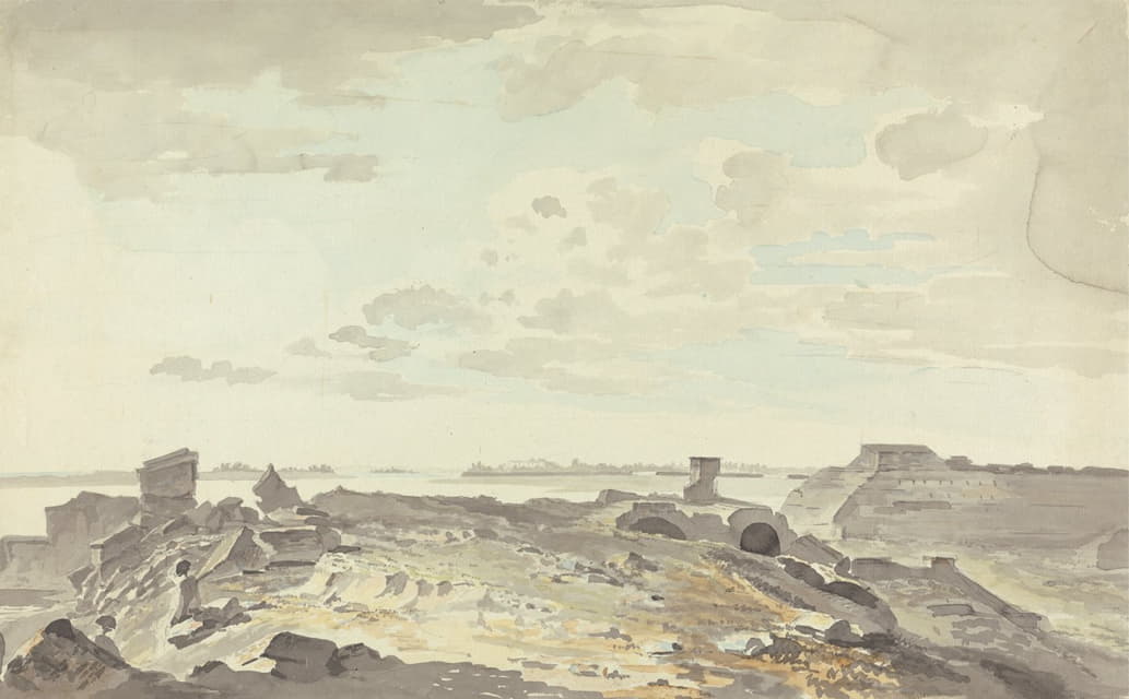 Samuel Davis - Ruined Fort on a River