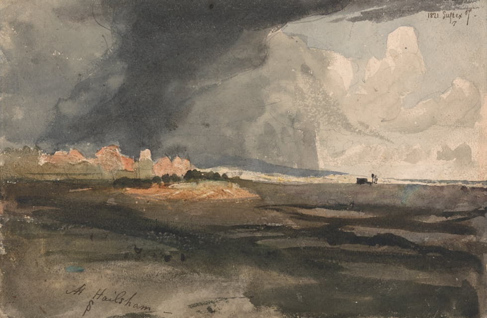 Samuel Palmer - At Hailsham, Sussex; a Storm Approaching