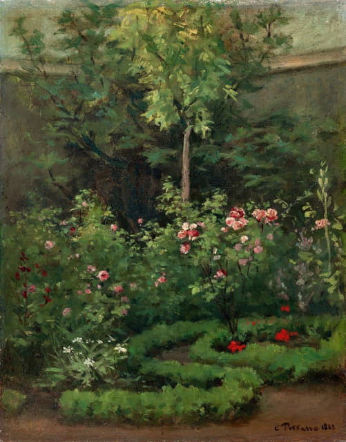 Camille Pissarro - A Rose Garden