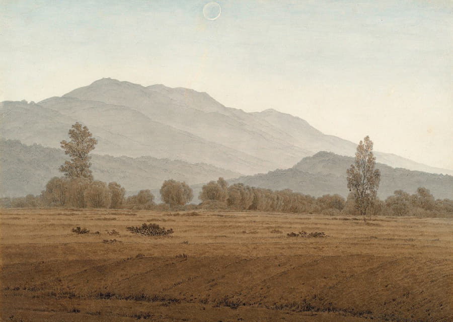 Caspar David Friedrich - Neumond über dem Riesengebirge
