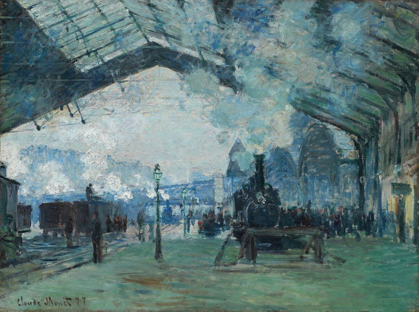 Claude Monet - Arrival of the Normandy Train, Gare Saint-Lazare