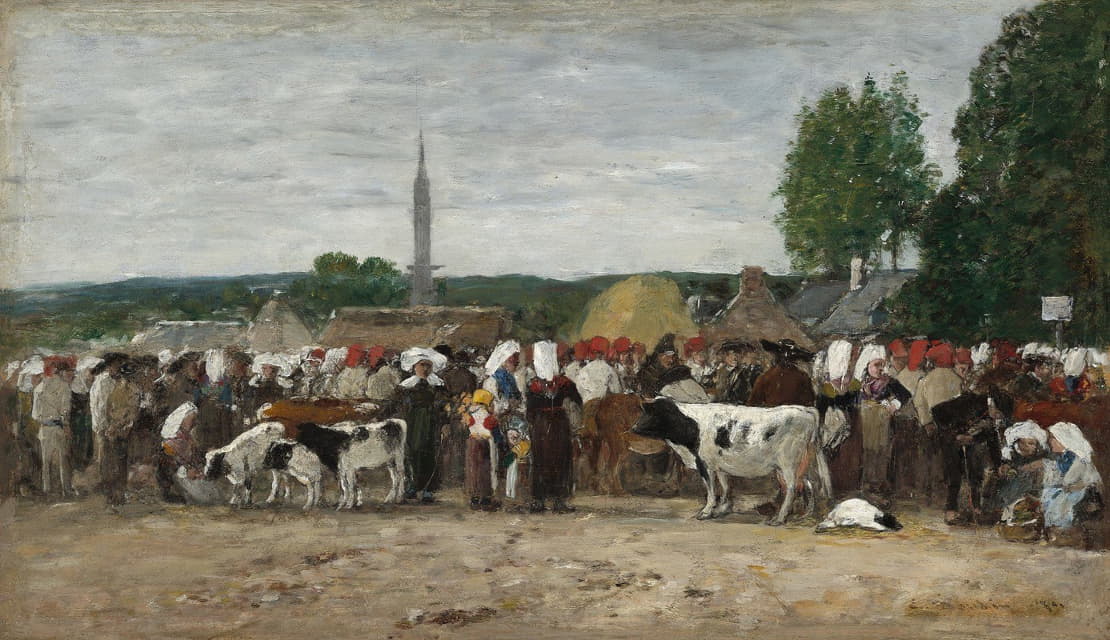 Eugène Boudin - Fair in Brittany