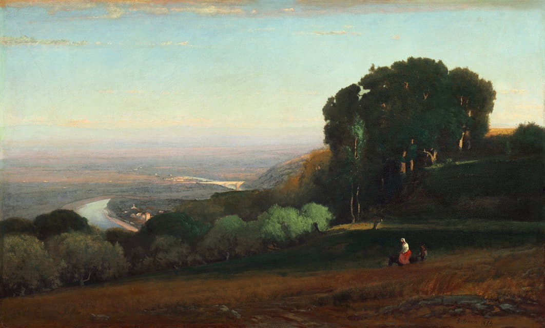 George Inness - View of the Tiber near Perugia