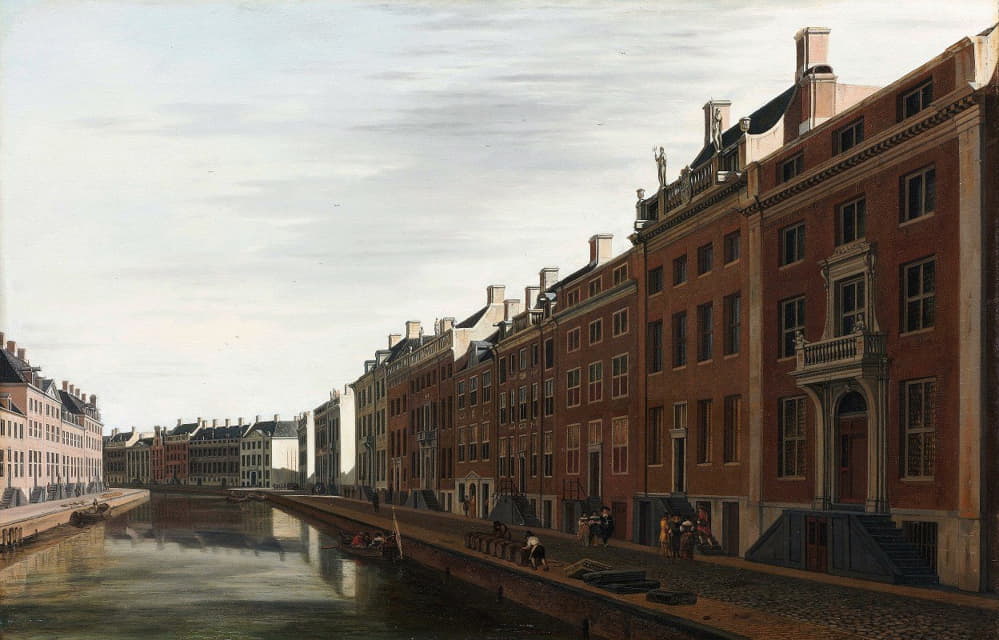 Gerrit Berckheyde - De Gouden Bocht in de Herengracht in Amsterdam vanuit het westen
