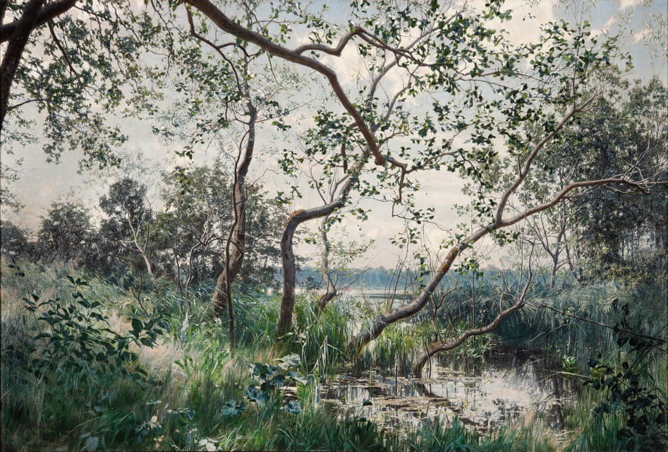 Johan Krouthén - Water Vegetation. Motif from Östergötland