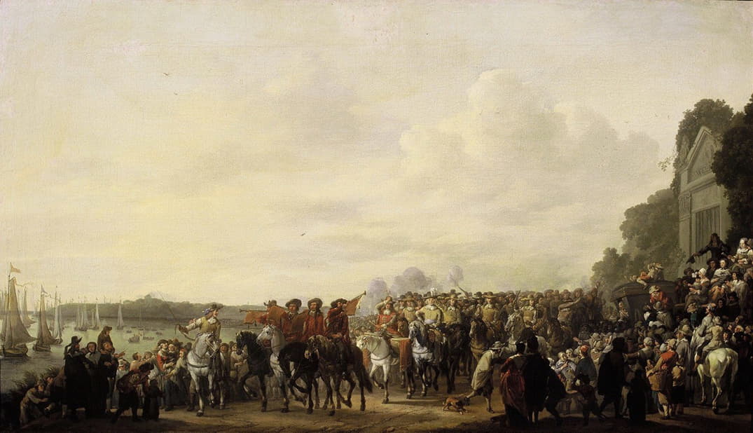 1660年5月25日，查理二世（1630-1685）从鹿特丹到海牙途中，在鹿特丹的韦玛庄园停留