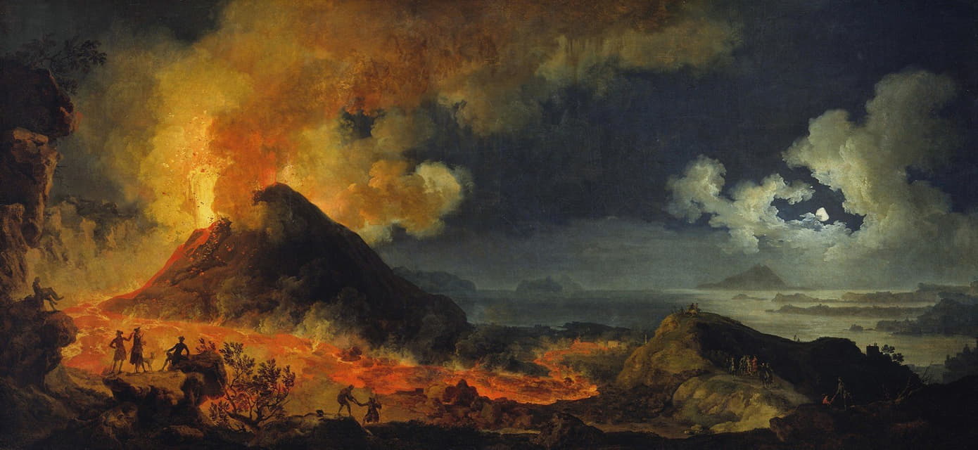Pierre-Jacques Volaire - The Eruption of Vesuvius