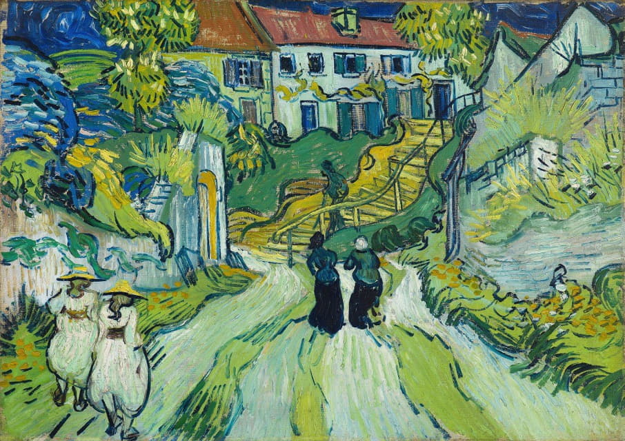 Vincent van Gogh - Stairway at Auvers